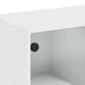 Miniatyrbild 11 av 11: The Living Store Soffbord med glasdörrar vit 102x50x42 cm -  Soffbord