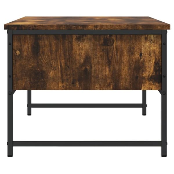 The Living Store sofabord 101x49x39,5 cm konstrueret træ røget egetræsfarve -  Sofaborde