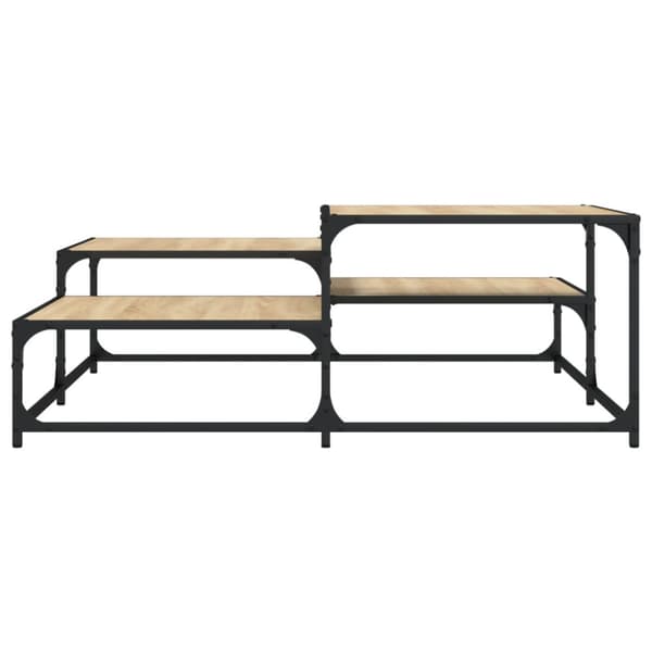 The Living Store sofabord 107x107x40 cm konstrueret træ sonoma-eg -  Sofaborde