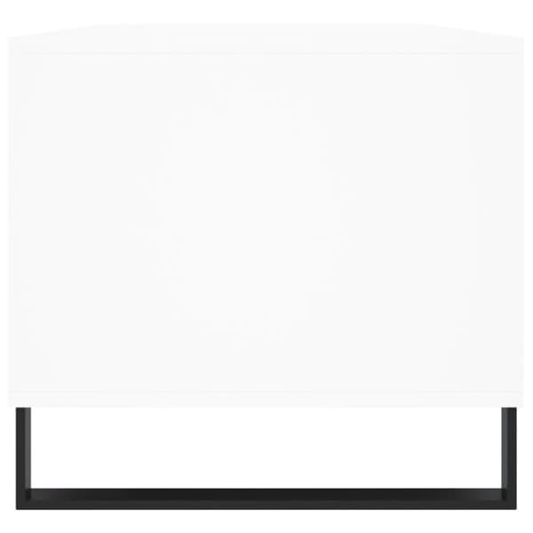 The Living Store sofabord 90x49x45 cm konstrueret træ hvid - Sofaborde