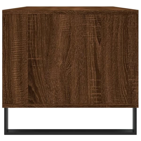 The Living Store Soffbord brun ek 90x49x45 cm konstruerat trä - Soffbord