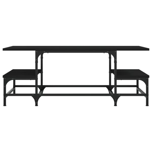 The Living Store Soffbord svart 100x50,5x40 cm konstruerat trä -  Soffbord