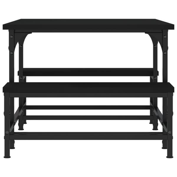 The Living Store Soffbord svart 100x50,5x40 cm konstruerat trä - Soffbord