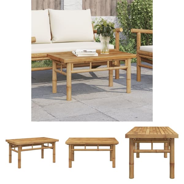 The Living Store Soffbord 70x40x35 cm bambu -  Soffbord