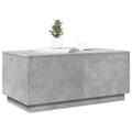 Miniatyrbillede 7 af 11: The Living Store sofabord med LED-lys 90x50x40 cm betongrå -  Sofaborde