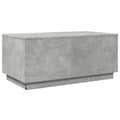 Miniatyrbillede 10 af 11: The Living Store sofabord med LED-lys 90x50x40 cm betongrå -  Sofaborde