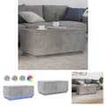 Miniatyrbillede 1 af 11: The Living Store sofabord med LED-lys 90x50x40 cm betongrå -  Sofaborde