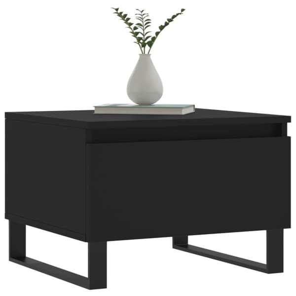 The Living Store Soffbord svart 50x46x35 cm konstruerat trä -  Soffbord