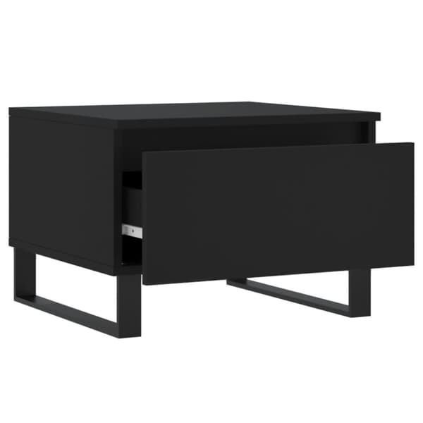 The Living Store Soffbord svart 50x46x35 cm konstruerat trä -  Soffbord