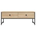 Miniatyrbillede 7 af 11: The Living Store sofabord 101x49x39,5 cm konstrueret træ sonoma-eg -  Sofaborde