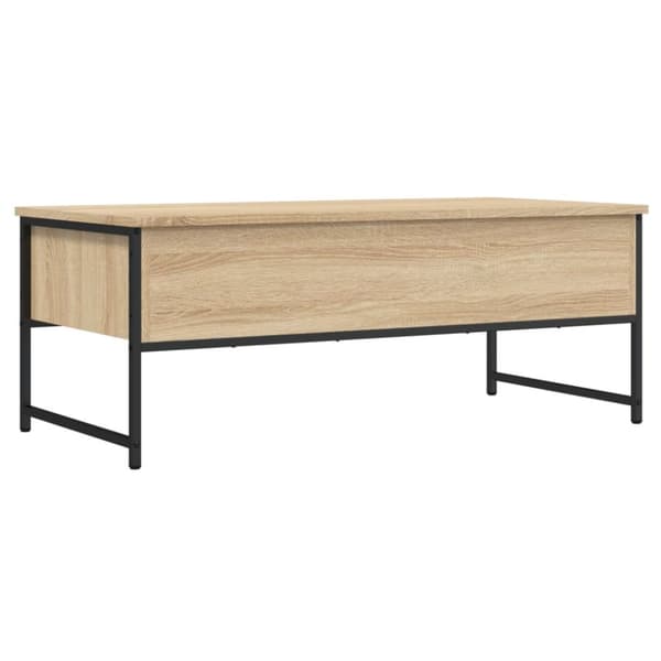 The Living Store sofabord 101x49x39,5 cm konstrueret træ sonoma-eg - Sofaborde