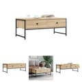 Miniatyrbillede 1 af 11: The Living Store sofabord 101x49x39,5 cm konstrueret træ sonoma-eg -  Sofaborde