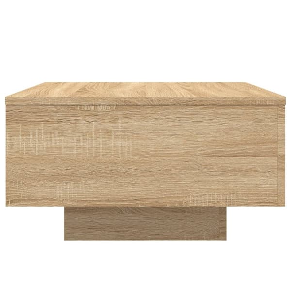 The Living Store sofabord 55x55x31 cm konstrueret træ sonoma egetræsfarve - Sofaborde