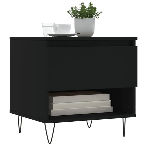 The Living Store Soffbord 2 st svart 50x46x50 cm konstruerat trä -  Soffbord