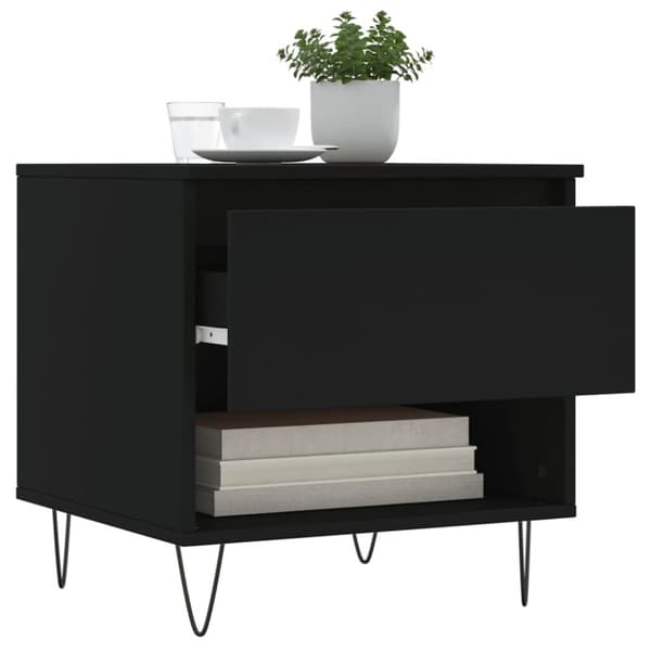 The Living Store Soffbord 2 st svart 50x46x50 cm konstruerat trä -  Soffbord