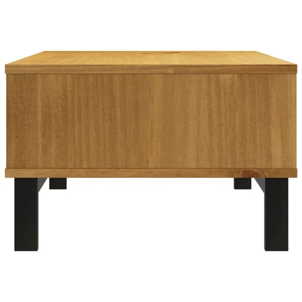 The Living Store sofabord FLAM 100x50x32,5 cm massivt fyrretræ -  Sofaborde