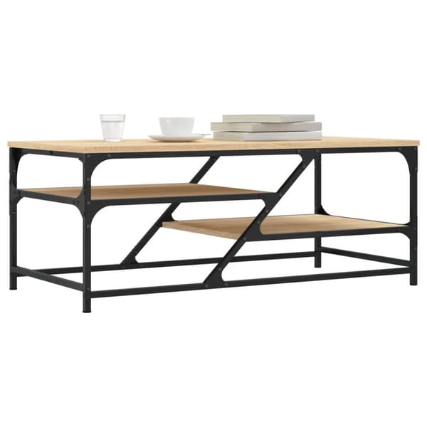The Living Store Sohvapöytä Sonoma-tammi 100x49x40 cm tekninen puu -  Kahvipöydät