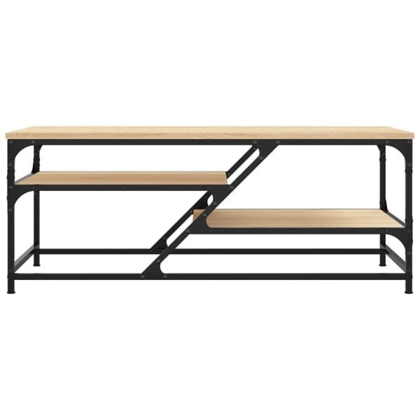 The Living Store Sohvapöytä Sonoma-tammi 100x49x40 cm tekninen puu -  Kahvipöydät