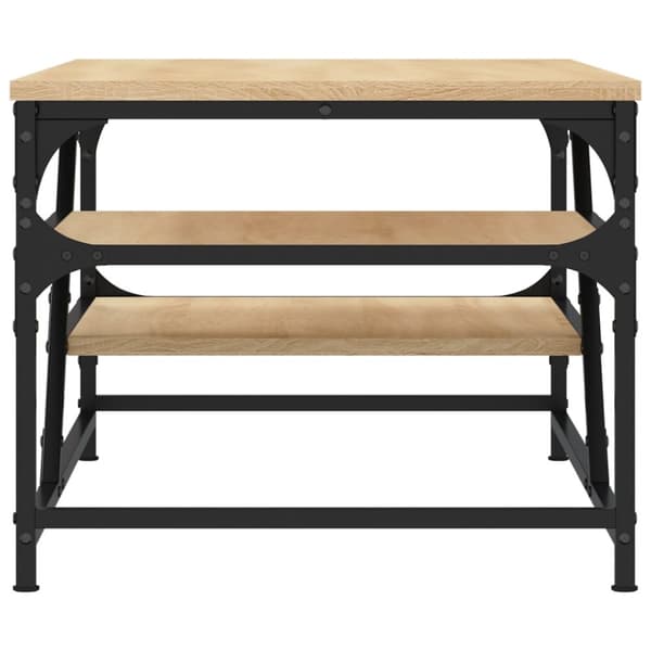 The Living Store Sohvapöytä Sonoma-tammi 100x49x40 cm tekninen puu -  Kahvipöydät