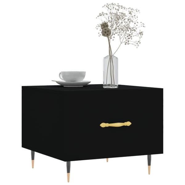 The Living Store Sohvapöydät 2 kpl musta 50x50x40 cm tekninen puu -  Kahvipöydät