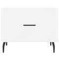 Miniatyrbillede 7 af 11: The Living Store sofaborde 2 stk. 50x50x40 cm konstrueret træ hvid -  Sofaborde