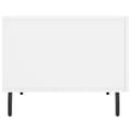 Miniatyrbillede 9 af 11: The Living Store sofaborde 2 stk. 50x50x40 cm konstrueret træ hvid -  Sofaborde