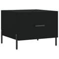 Miniatyrbillede 6 af 11: The Living Store sofaborde 2 stk. 50x50x40 cm konstrueret træ sort -  Sofaborde