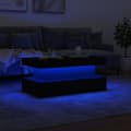 Miniatyrbillede 6 af 11: The Living Store sofabord med LED-lys 90x50x40 cm hvid -  Sofaborde
