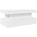 Miniatyrbillede 10 af 11: The Living Store sofabord med LED-lys 90x50x40 cm hvid -  Sofaborde