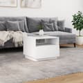 Miniatyrbillede 5 af 11: The Living Store sofabord med LED-lys 50x49x40 cm hvid -  Sofaborde
