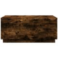 Miniatyrbild 8 av 11: The Living Store Soffbord med LED rökfärgad ek 90x50x40 cm -  Soffbord