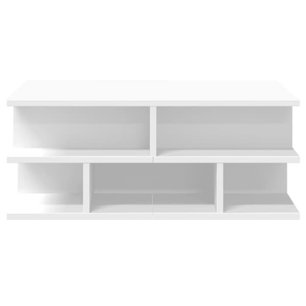 The Living Store sofabord 70x70x29 cm spånplade hvid -  Sofaborde