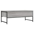 Miniatyrbillede 9 af 11: The Living Store sofabord 101x49x39,5 cm konstrueret træ grå sonoma-eg -  Sofaborde