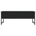 Miniatyrbillede 7 af 11: The Living Store sofabord 101x49x39,5 cm konstrueret træ sort -  Sofaborde