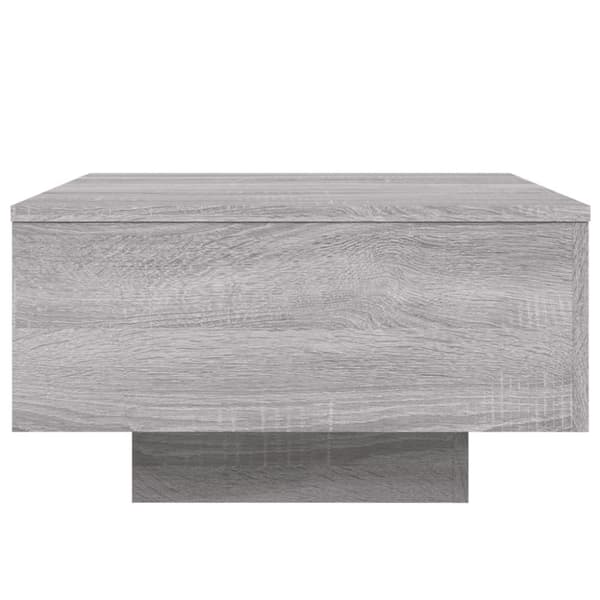 The Living Store Soffbord grå 55x55x31 cm konstruerat trä - Soffbord