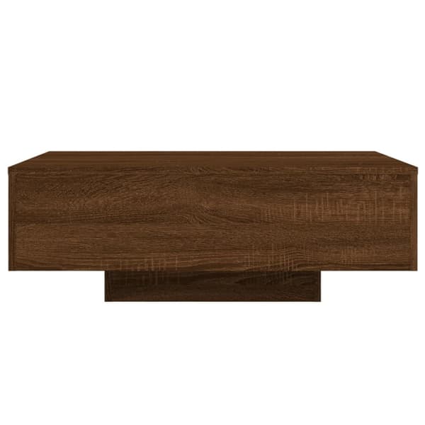 The Living Store Sohvapöytä LED-valoilla ruskea tammi 85x55x31 cm -  Kahvipöydät