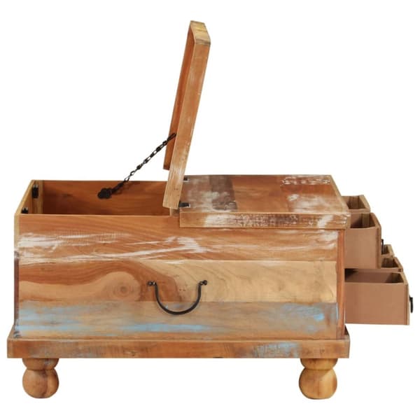 Sofaborde - Living sofabord 70x70x38 cm genbrugstræ