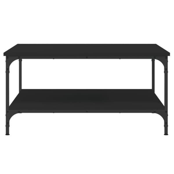 Soffbord - Living Soffbord svart 80x80x40 cm konstruerat trä