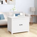 Miniatyrbillede 2 af 11: Sofaborde - Living sofabord 71x49x55 cm massivt fyrretræ hvid