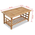 Miniatyrbillede 6 af 6: Sofaborde - Living sofabord bambus 90x50x45 cm