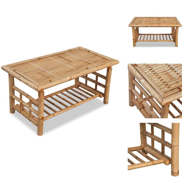 Sofaborde - Living sofabord bambus 90x50x45 cm