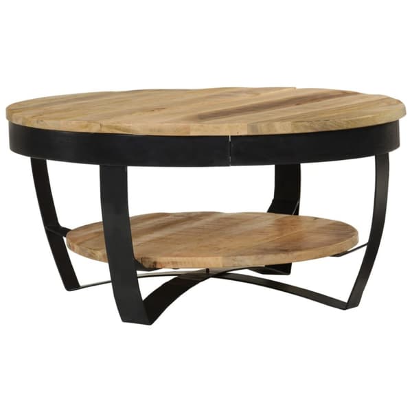 Sofaborde - Living sofabord i massivt ru mangotræ 65 x 32 cm