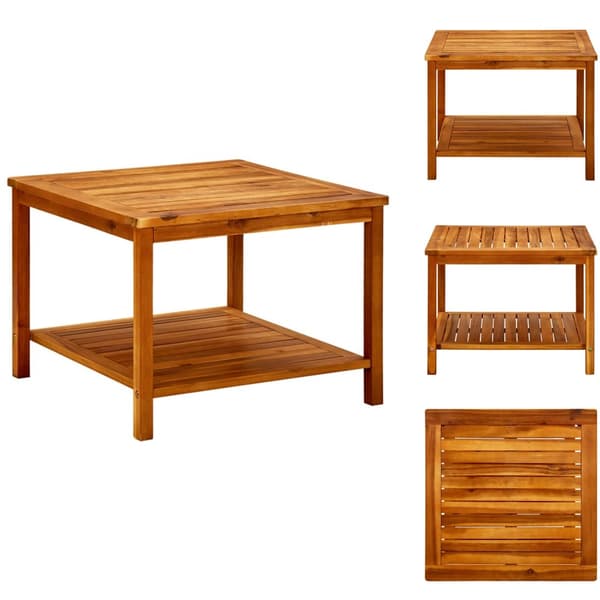 Sofaborde - Living sofabord 60x60x45 cm massivt akacietræ