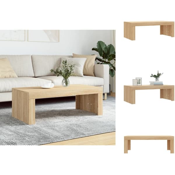Soffbord - Living Soffbord sonoma-ek 102x50x36 cm konstruerat trä