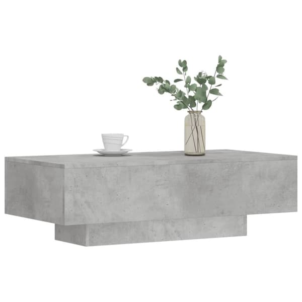Sofaborde - Living sofabord 100x49,5x31 cm konstrueret træ betongrå