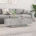 Miniatyrbillede 2 af 10: Sofaborde - Living sofabord 100x49,5x31 cm konstrueret træ betongrå