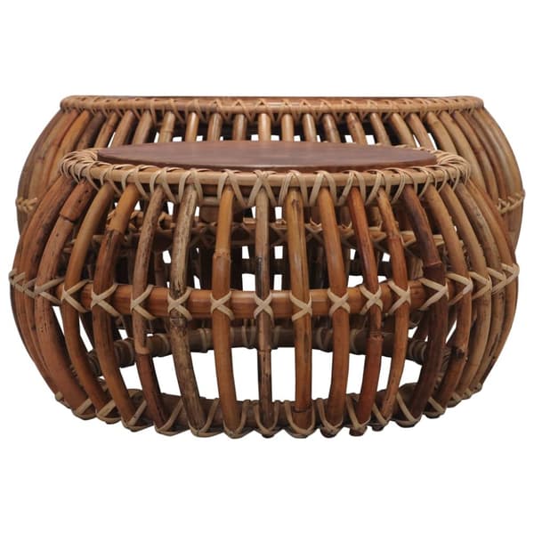 Sofaborde - Living sofaborde 2 stk. naturlig rattan