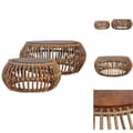 Miniatyrbillede 1 af 10: Sofaborde - Living sofaborde 2 stk. naturlig rattan