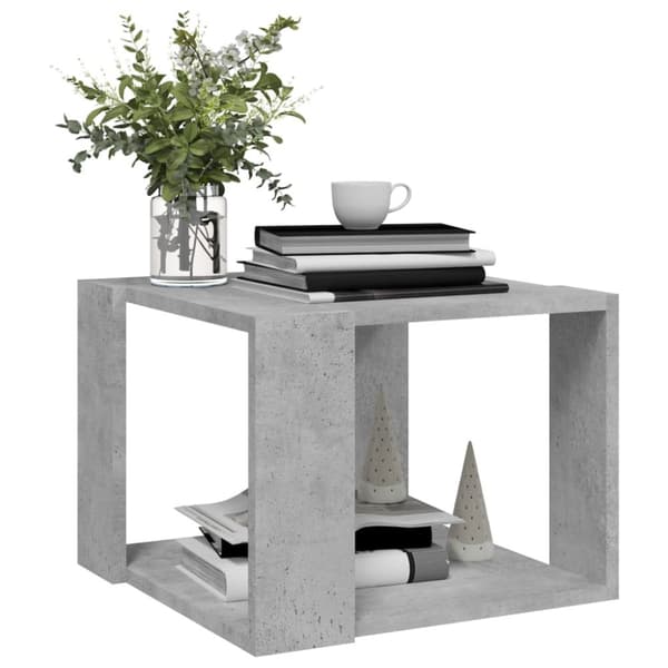 Soffbord - Living Soffbord betonggrå 40x40x30 cm konstruerat trä