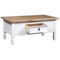 Miniatyrbillede 4 af 7: Sofaborde - Living sofabord 100x55x45 cm fyrretræ Corona-serien hvid